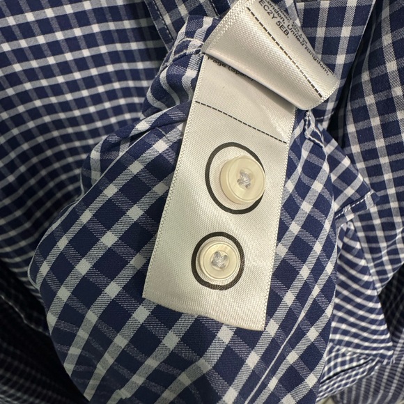 Untuckit Shirt‎ | Men's Blue/white Gingham Plaid Button Up Large Great Condition - Picture 8 of 12
